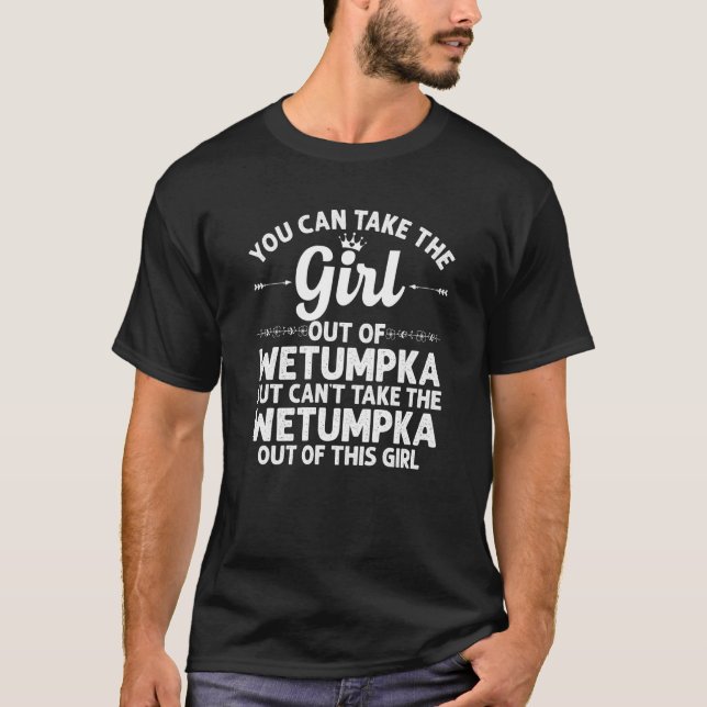 Mädchen aus Wetumpka Al Alabama Funny Zuhause Root T-Shirt (Vorderseite)