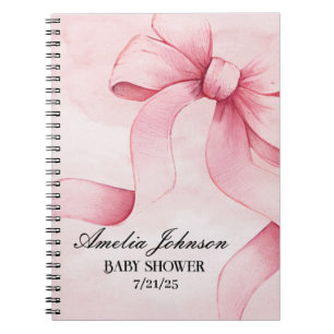 Mädchen-Baby-Party Blush Rosa Band Coquette Notizblock