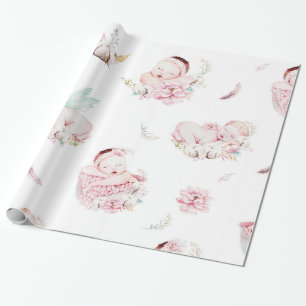 Mädchen-Baby-Party-Geschenkpapier Geschenkpapier
