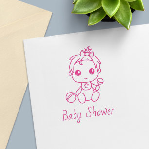 Mädchen-Baby-Party Geschlecht Enthüllung 2 Permastempel