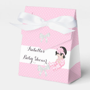 Mädchen Baby Shower Rosa Punkte Süße Baby Geschenk Geschenkschachtel