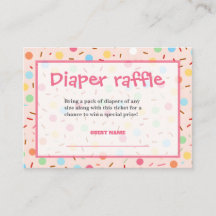 Mädchen-Baby-Sprinkle-Windel-Raffle
