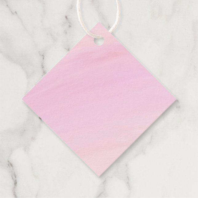 Mädchen Babyparty Geschenkanhänger (Rückseite)