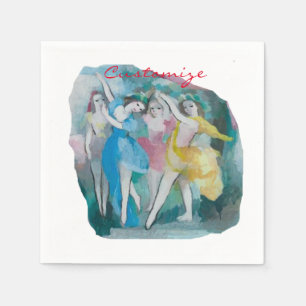 Mädchen Ballerina Tänzer Thunder_Cove Serviette