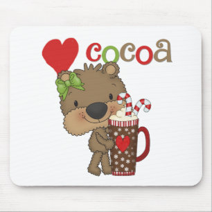 Mädchen Bär Cocoa Liebe Mousepad