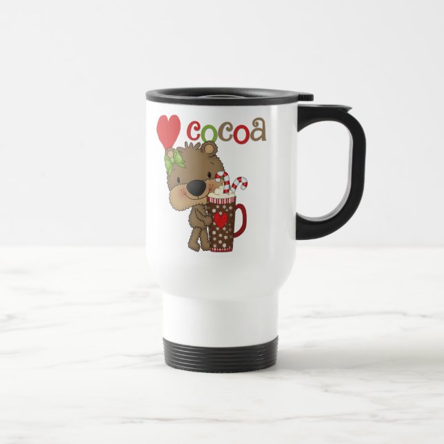 Mädchen-Bärn-Kakao-Liebe Reisebecher (Rechts)