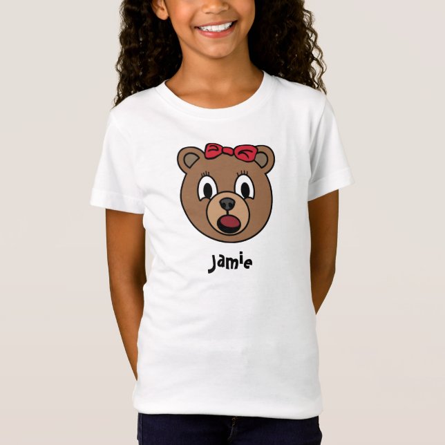 Mädchen-Bärn-Shirt T-Shirt (Vorderseite)