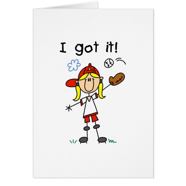 Mädchen-Baseball got ich ihn (Vorne)