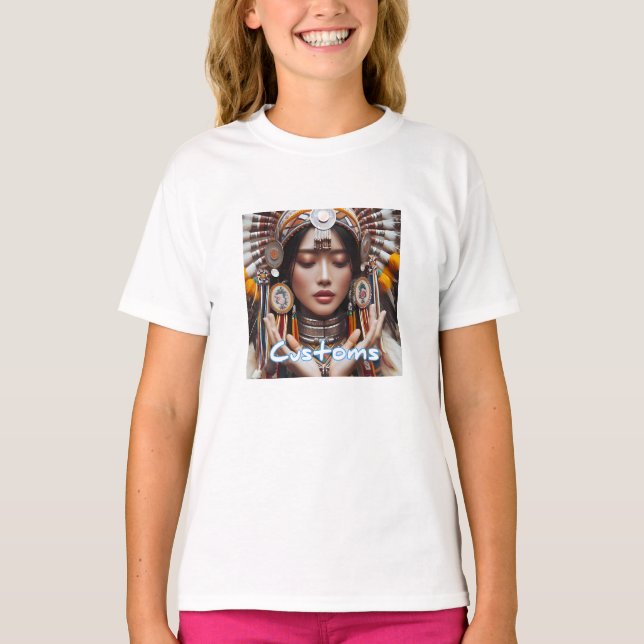 Mädchen Basic T-Shirt (Vorderseite)