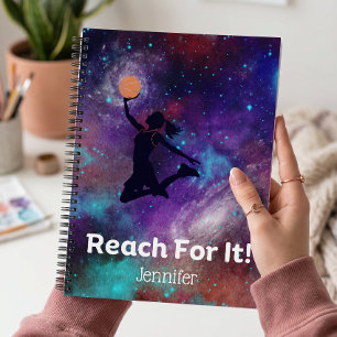 Mädchen-Basketball-Motiv-Spiralblock Notizbuch