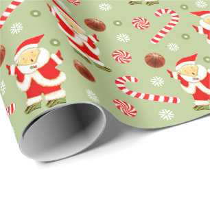 Mädchen-Basketball-Weihnachtsgeschenk Geschenkpapier
