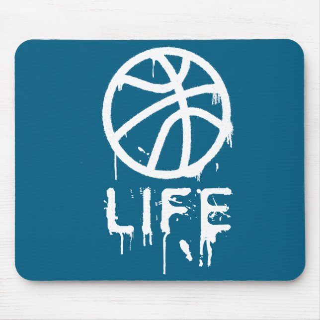 Mädchen Basketballspielerin Korb Mousepad (Vorne)