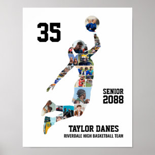 Mädchen Basketballspielerin Sportliches individuel Poster