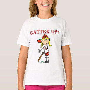 Mädchen Batter Up T-Shirts und Geschenke