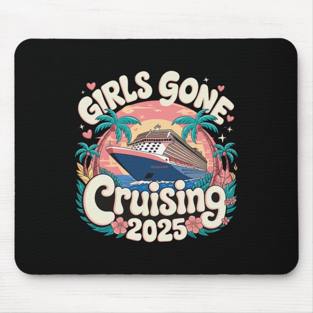 Mädchen beim Cruising 2025 2  Mousepad (Vorne)