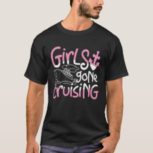 Mädchen beim Cruising Spaß Bootsparty T-Shirt