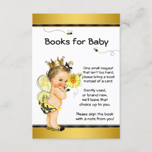 Mädchen Biene Bringt Ein Buch Baby Shower Einlagen Einladung