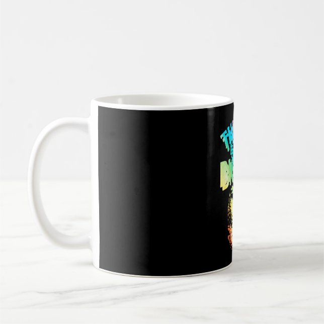 Mädchen Bigfoot-Gläubiger Tie Dye Sasquatch Krypti Kaffeetasse (Links)