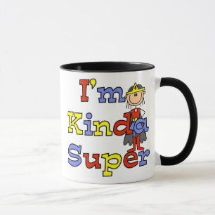Mädchen bin ich ein bisschen Super Tasse