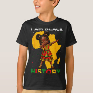 Mädchen Black History Month Afroamerikanisch Afroa T-Shirt