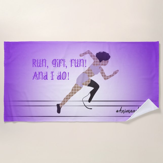 Mädchen-Blade Runner-Badetuch Strandtuch (Vorderseite)