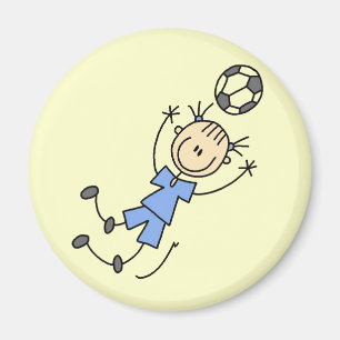 Mädchen-blauer Fußball-einheitliche T-Shirts und Magnet