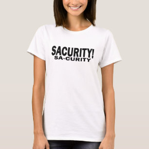 MÄDCHEN Bon Qui Qui Sicherheit Sacurity! T-Shirt