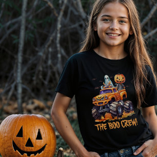 Mädchen Boo Crew Halloween Truck Shirt