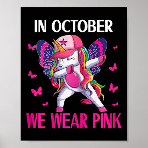 Mädchen Brustkrebs Bewusstsein für Kleinkinder Poster
