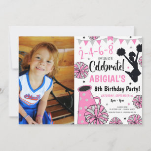 Mädchen Cheerleader Einladung