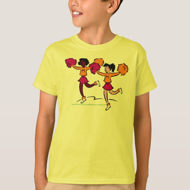 "Mädchen Cheerleader Rah Rah Rah Rah!!" T-Shirt (Vorderseite)