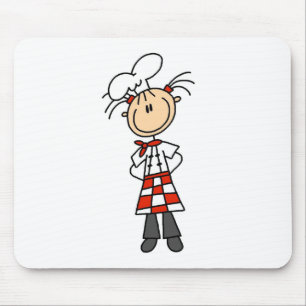 Mädchen-Chef-Stickfigure-Mauspads Mousepad