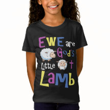 Mädchen-christliche Shirts - das kleine Lamm