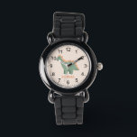Mädchen Cool und Niedlich Stegosaurus Dinosaurier  Armbanduhr<br><div class="desc">Diese niedliche und moderne Kinderuhr ist mit einem rosa und grünen Stegosaurus-Dinosaurier-Cartoon ausgestattet und kann mit Ihrem Mädchennamen personalisiert werden. Mit klaren,  leicht lesbaren Zahlen ist diese "erste" Uhr ideal für Kinder oder Kleinkinder,  die gerade erst mit dem Lernen beginnen. Das perfekte coole Dinosaurier-Geschenk für Ihre Kleine!</div>