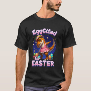 Mädchen Dabbing Osterhase T-Rex Dinosaurier Süße G T-Shirt
