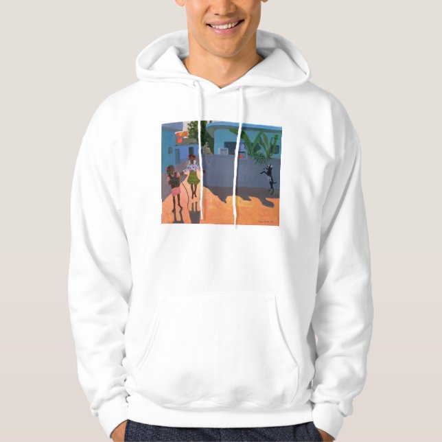 Mädchen, das 1995 überspringt hoodie (Vorderseite)