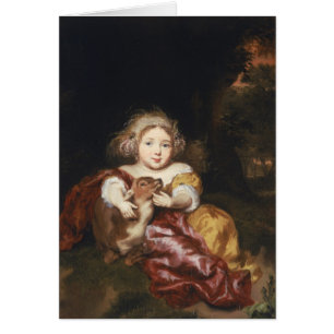 Mädchen, das ein Kitz streichelt