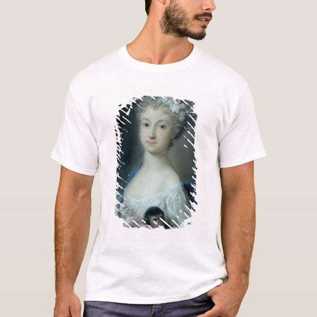 Mädchen, das einen Affen hält T-Shirt (Vorderseite)