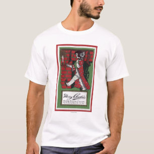 Mädchen, das Puppe und Kerzenständer hält T-Shirt