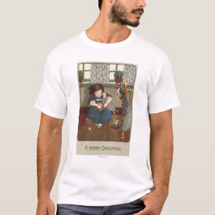 Mädchen, das voll ihre Schuhe der guter Sachen T-Shirt