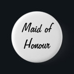 "Mädchen der Ehre" Abzeichen Button<br><div class="desc">Ein Abzeichen perfekt für das Mädchen der Ehre.</div>