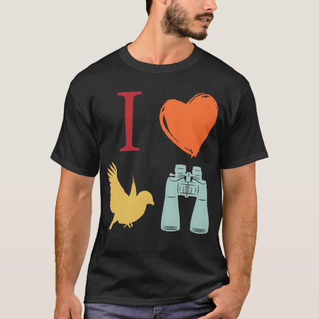 Mädchen der Familie Bird Watching T-Shirt (Vorderseite)