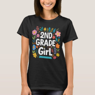 Mädchen der zweiten Klasse zweite Klasse Klasse zu T-Shirt