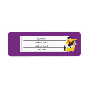 Mädchen, die auf einem Cartoon reiten