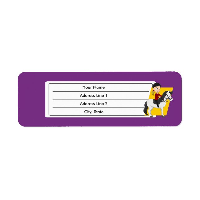 Mädchen, die auf einem Cartoon reiten (Vorne)