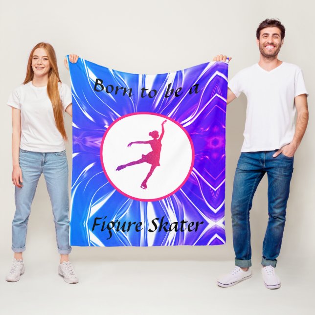 Mädchen, die Geboren als Skater in der Abbildung d Fleecedecke (Beispiel)