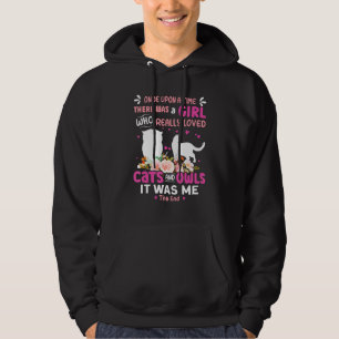 Mädchen, die Katzen und Eulen wirklich lieben Hoodie