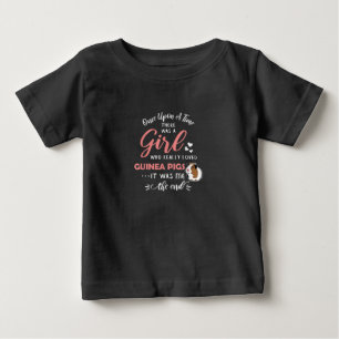 Mädchen, die Lieben Guinea Schweine Funny Guinea P Baby T-shirt