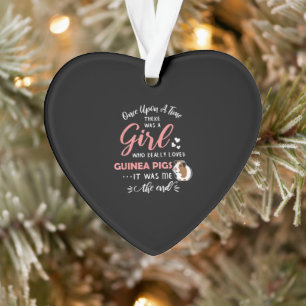 Mädchen, die Lieben Guinea Schweine Funny Guinea P Ornament