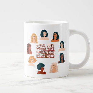 Mädchen, die nur wollen, haben grundlegende Mensch Jumbo-Tasse